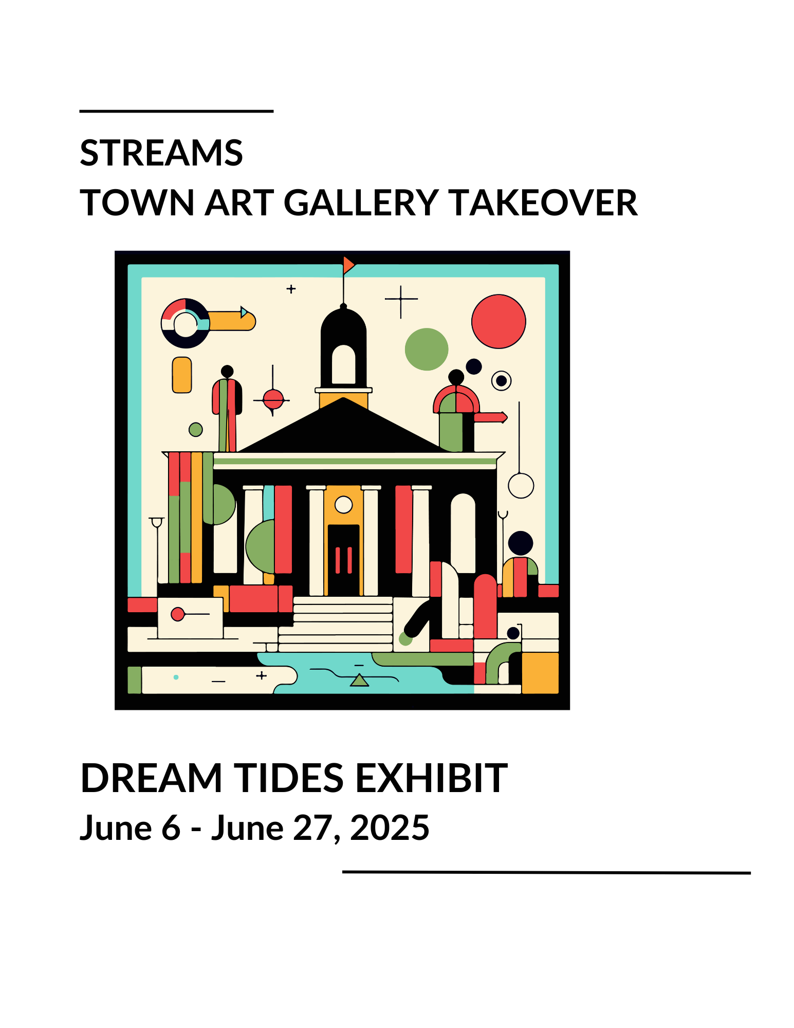 Streams Art Exhibit Poster
