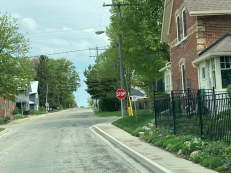 Gordon Street new Stop sign