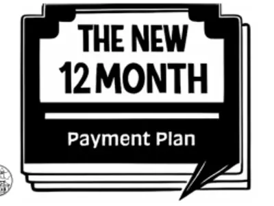 New 12 month payment plan