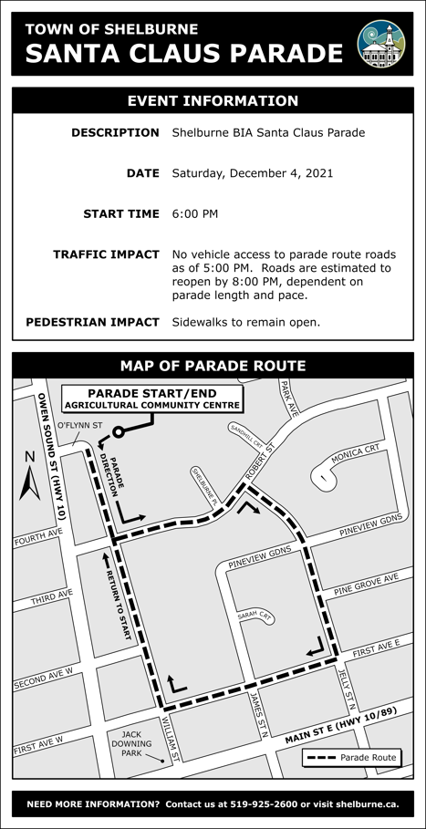 Parade route