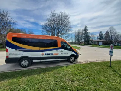 Grey Transit Bus