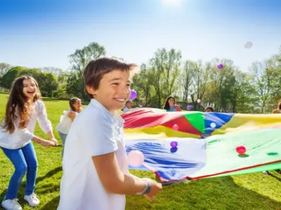 Children playing outside