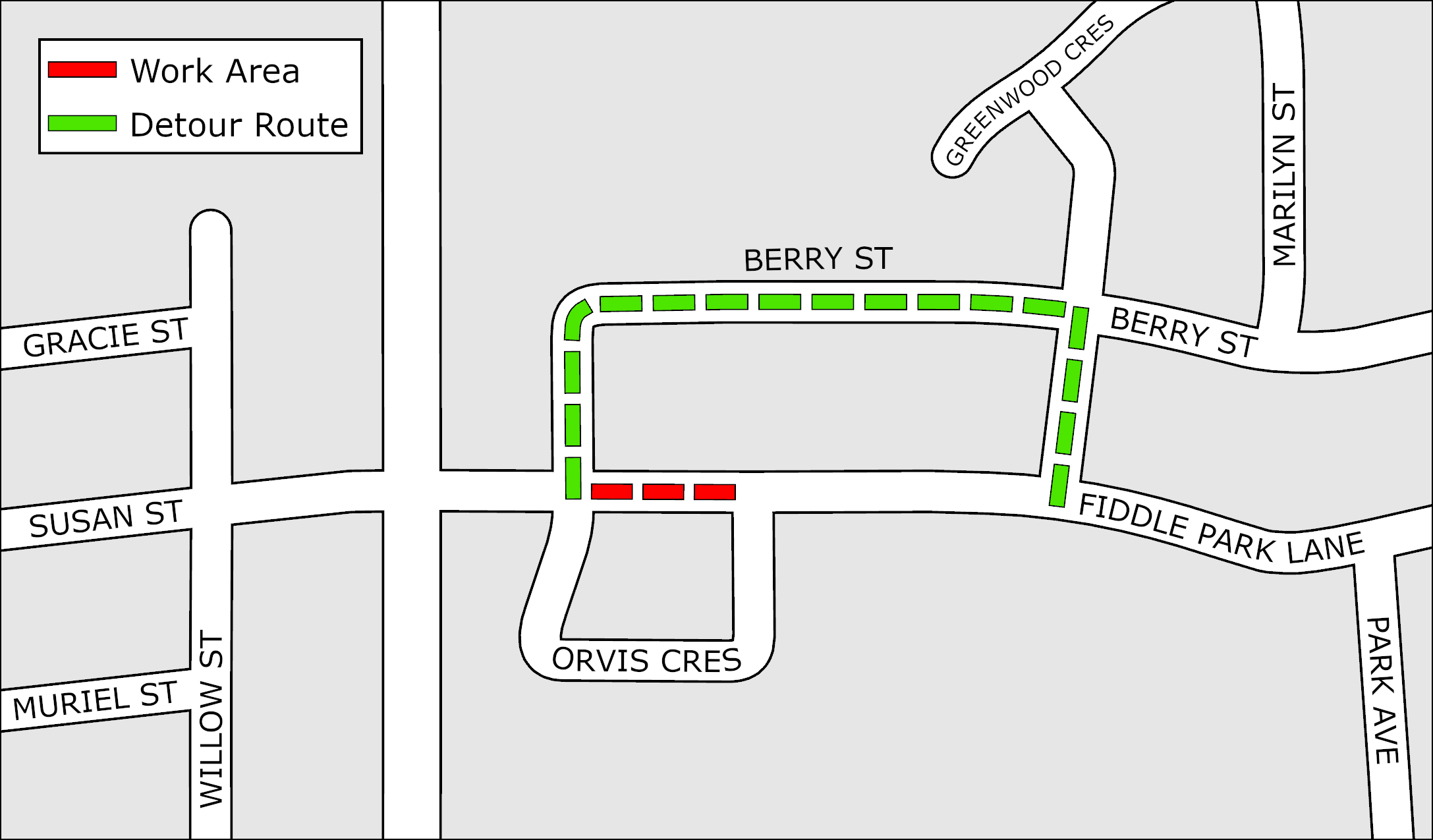 Road resurfacing Area 3
