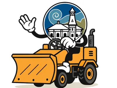 Shelburne Logo on a tractor