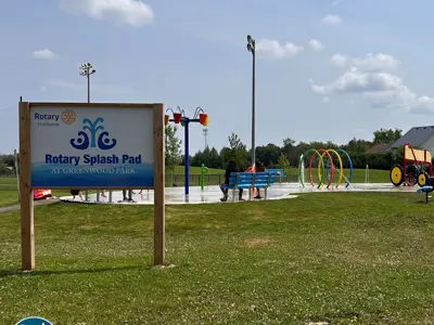 Rotary Splash Pad at Greenwood Park, Shelburne Ontario 
