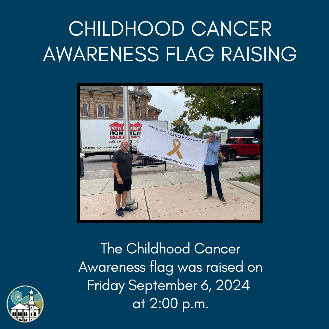 Childhood Cancer Awareness Flag was raised on Sept 6 at 2pm