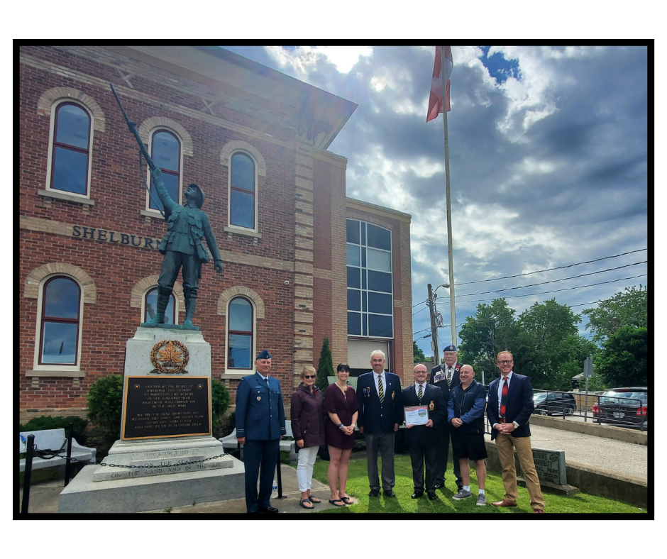 Canadian Flag Raised in anniversary of Dday