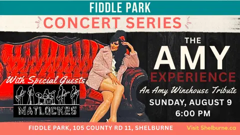 Fiddle Park Concert Series - The Amy Experience | August 9 at 6:00pm
