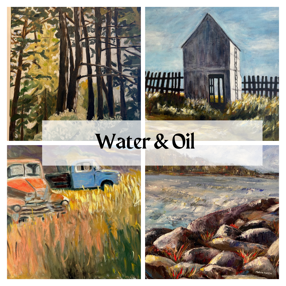 Images from the Art Exhibit Water and Oil