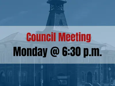 Council Meeting Monday at 6:30pm