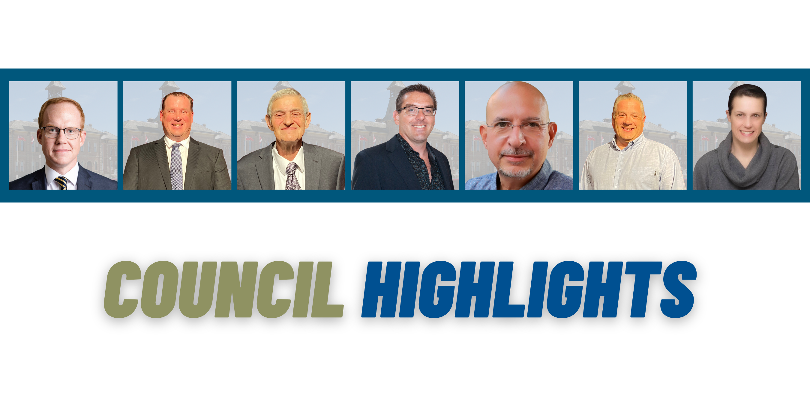 Headshots of each Council Member