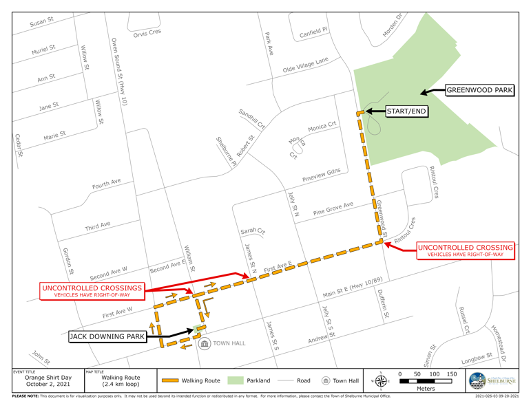 Orange Shirt Day Walking Route