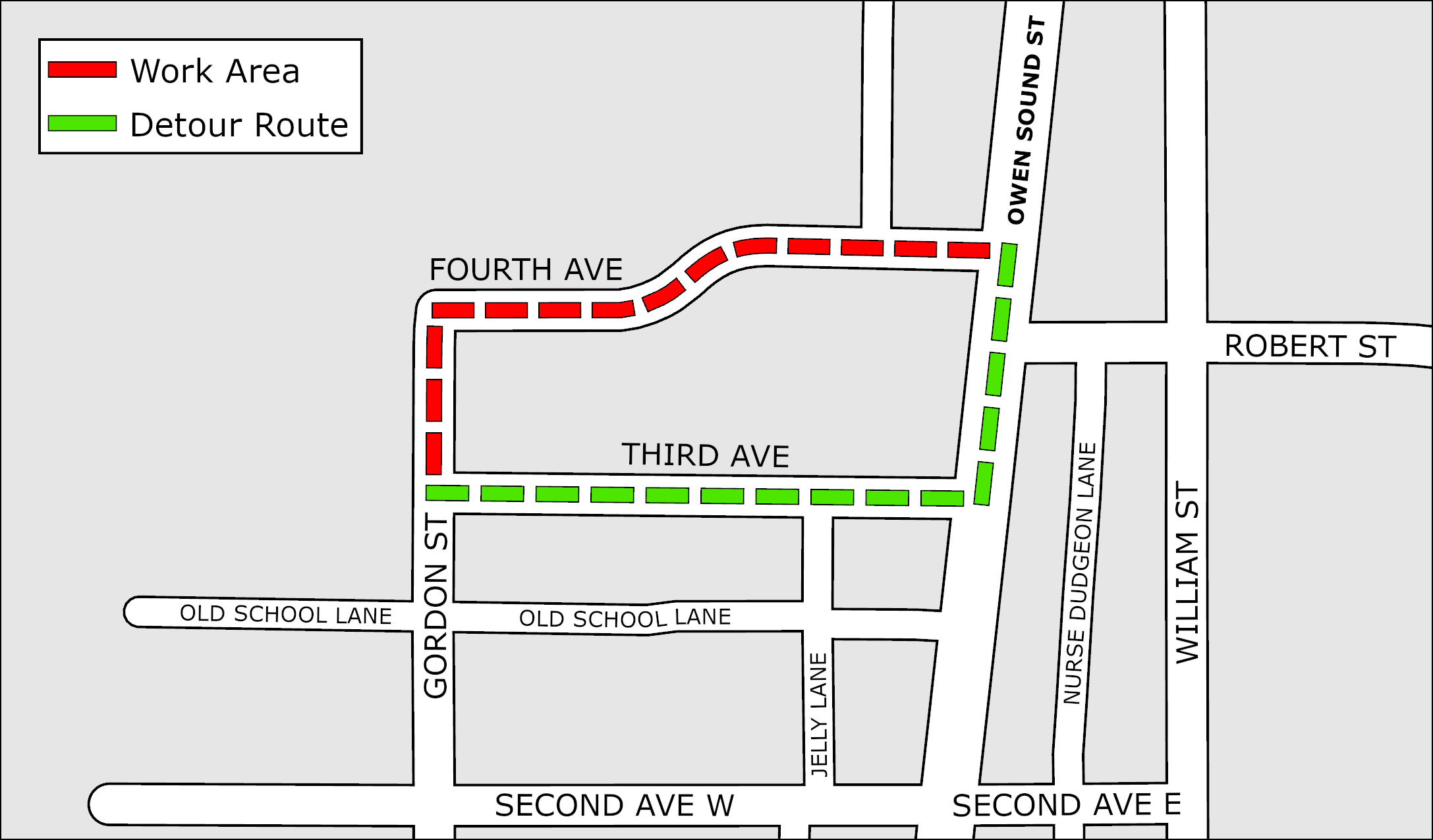 Road resurfacing area 2