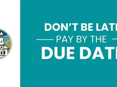 Don't be late, pay by the due date