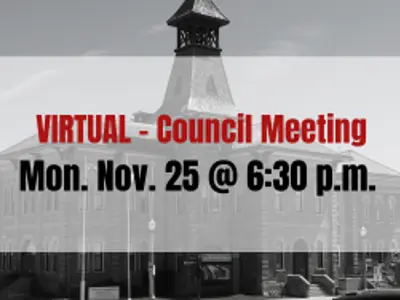Virtual Council Meeting November 25 at 6:30pm 