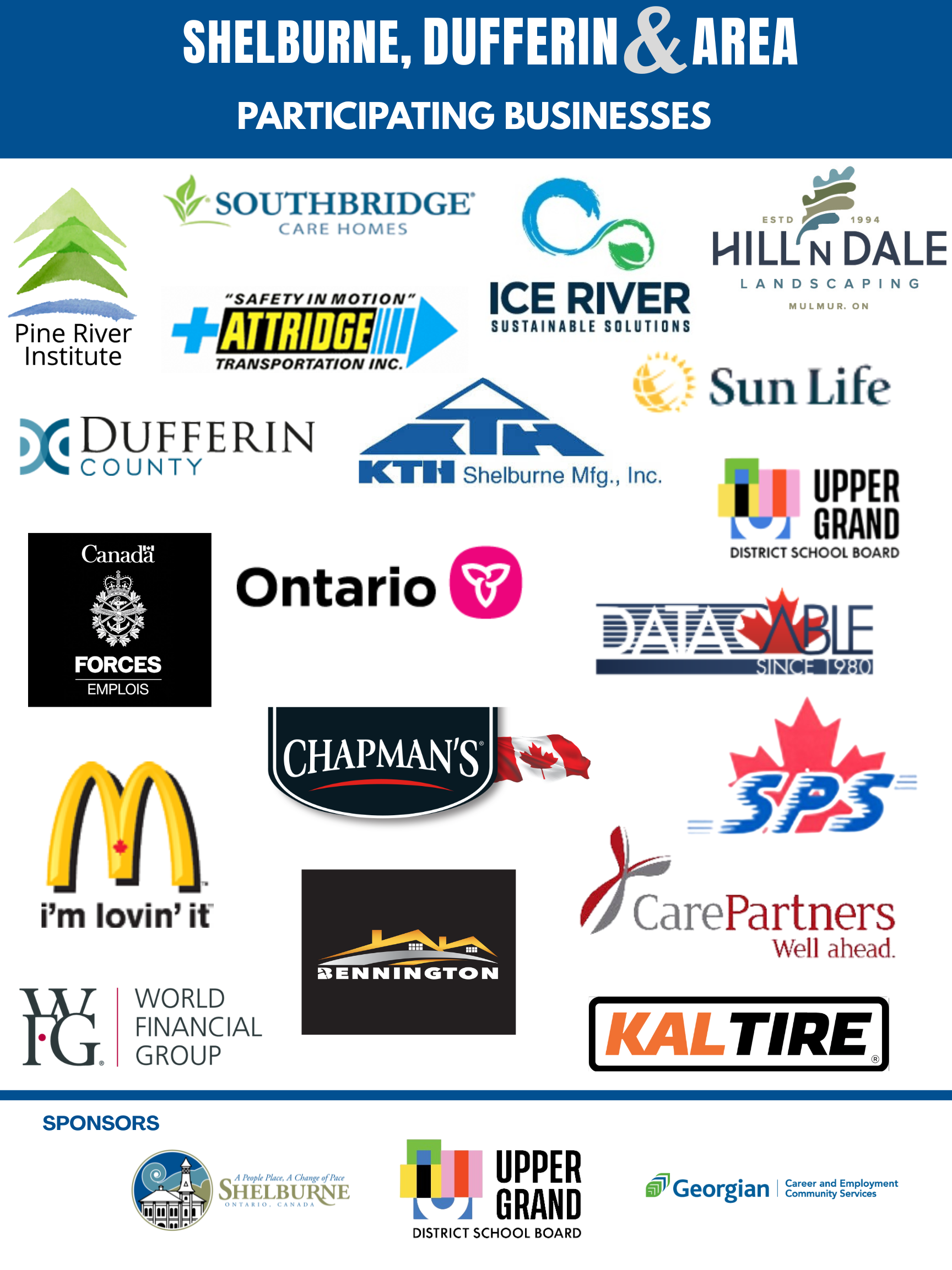 List of businesses registered for the 2025 Job Fair