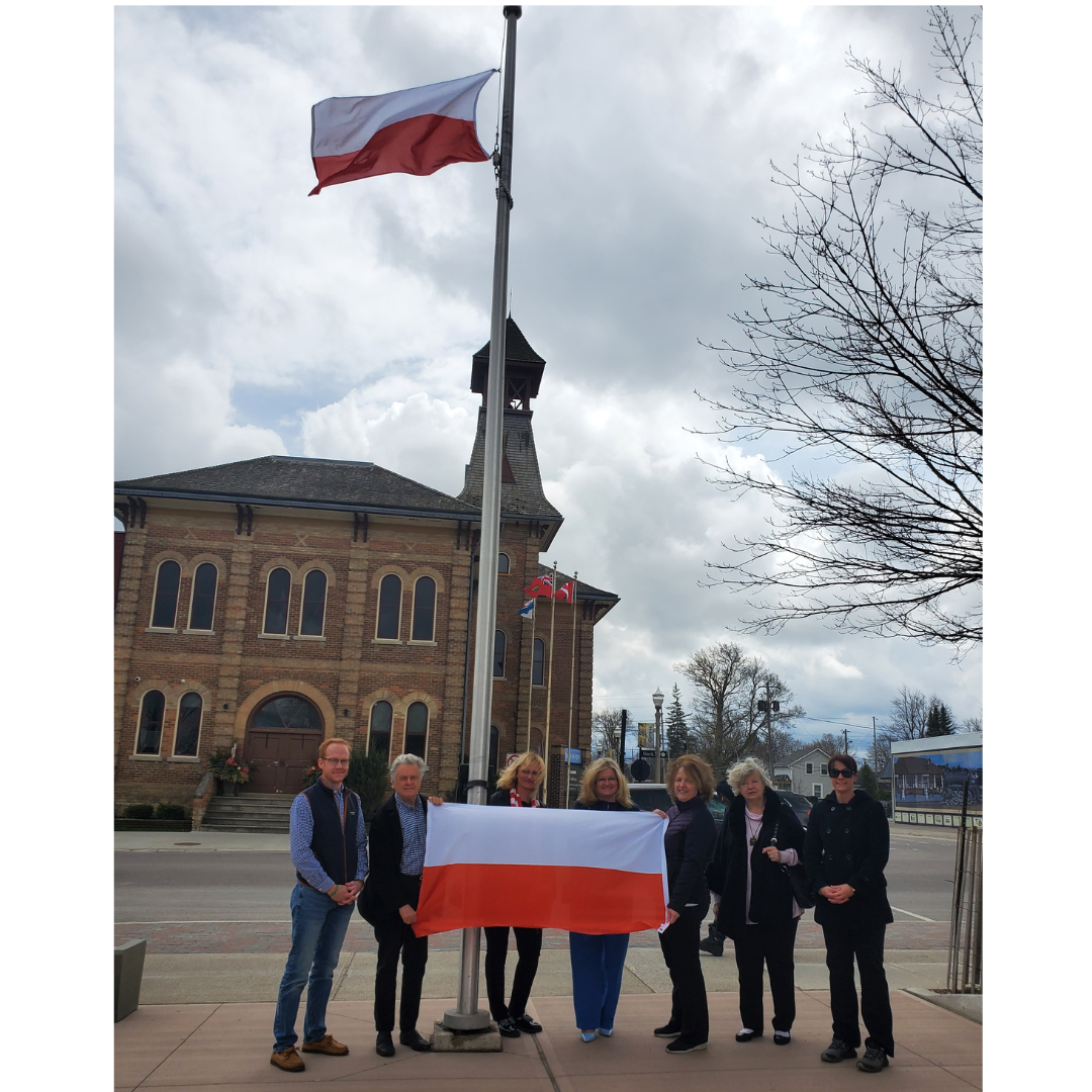 Raising of the Polish Flag for Polish Heritage month