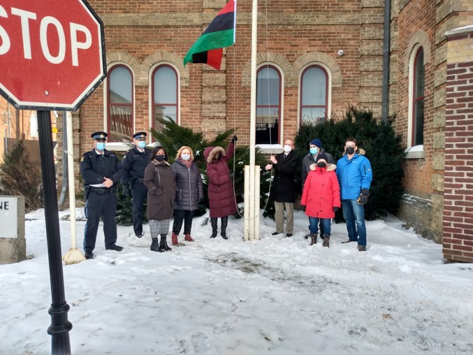 Pan African Flag Raising Black History Month