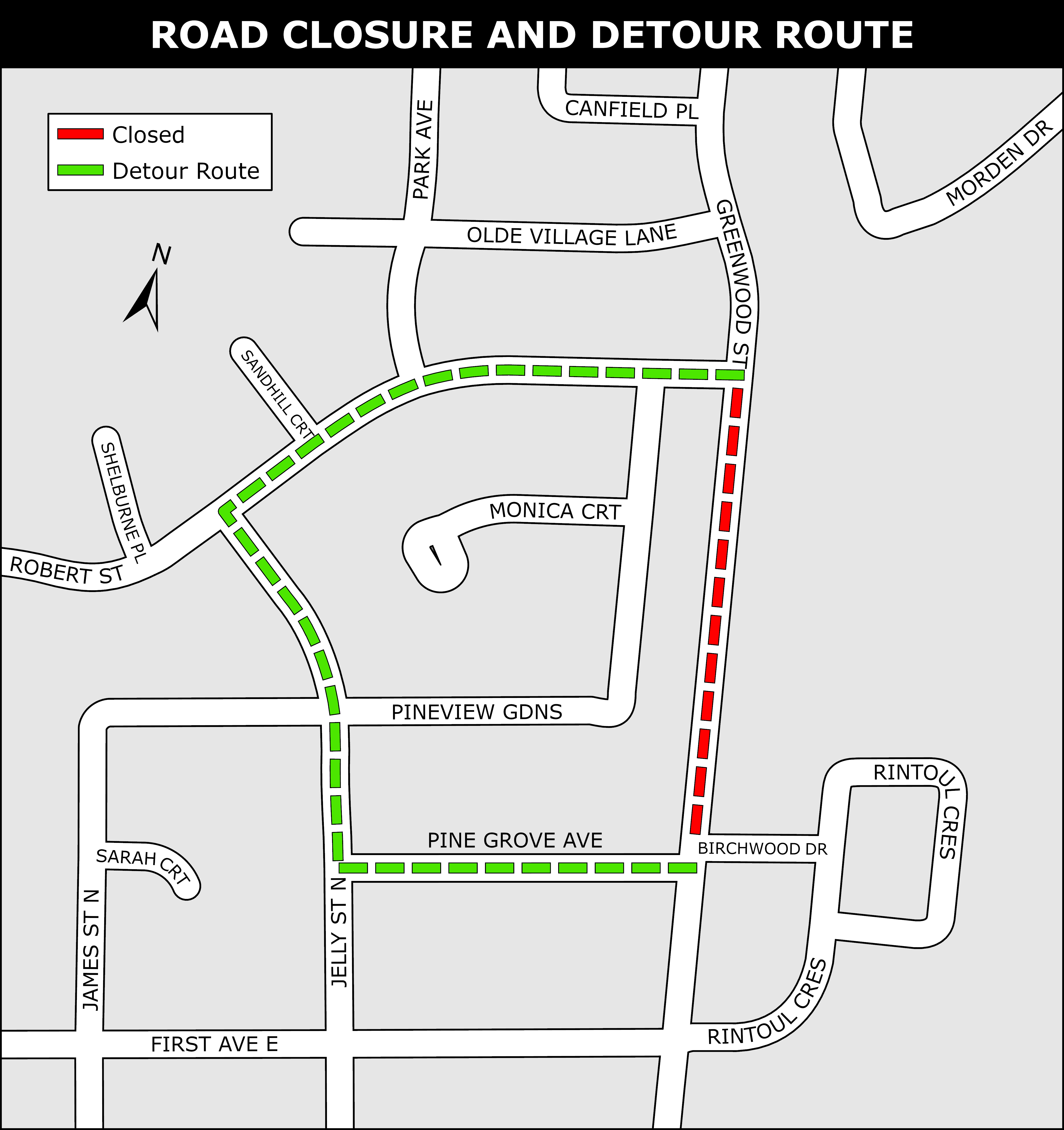 Road Closure Map