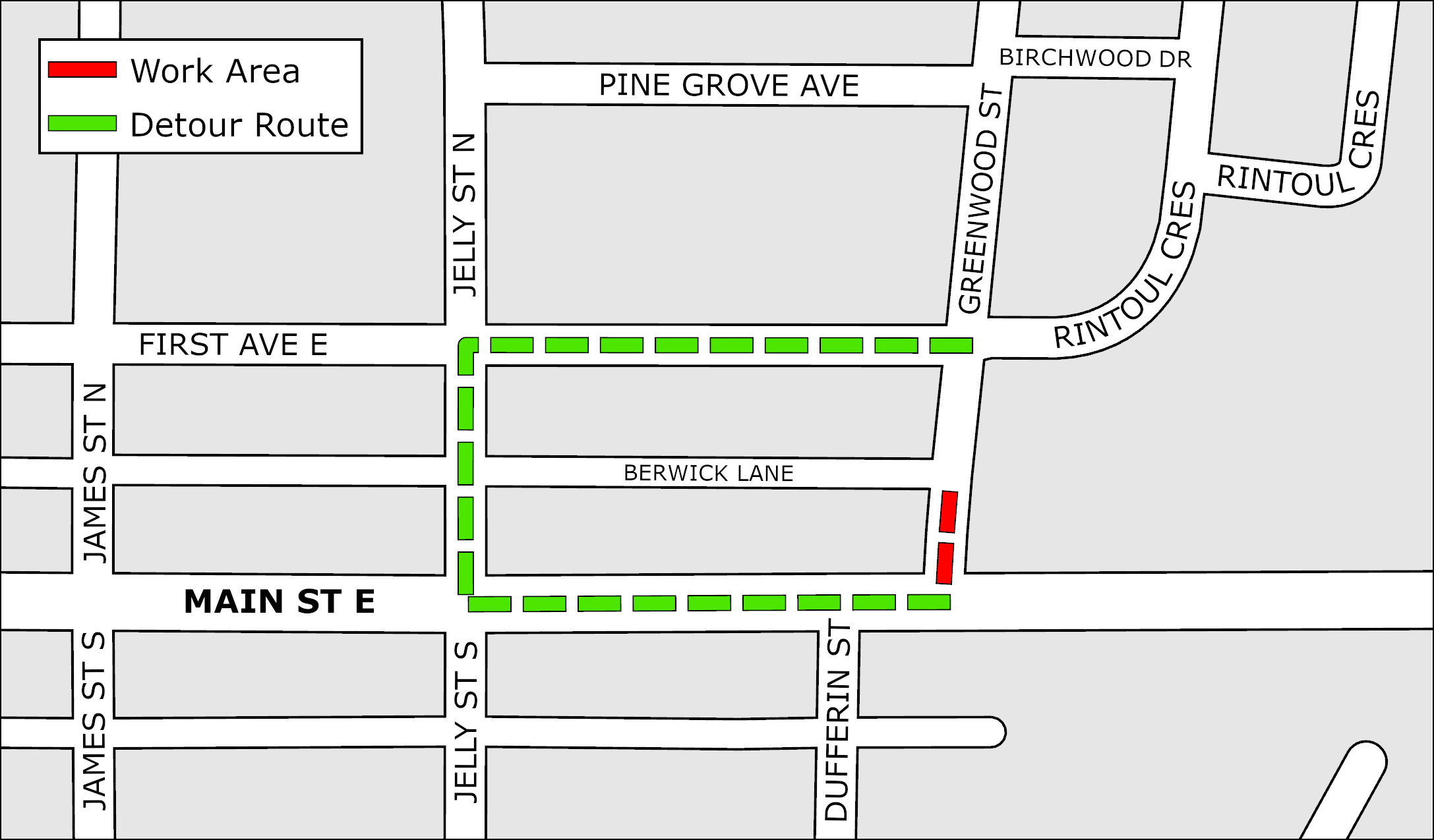 Road resurfacing Area 4