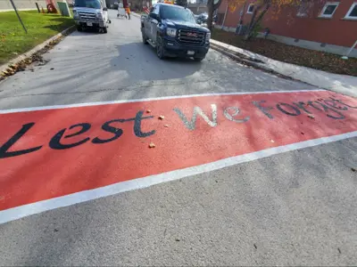 Lest We Forget Crosswalk